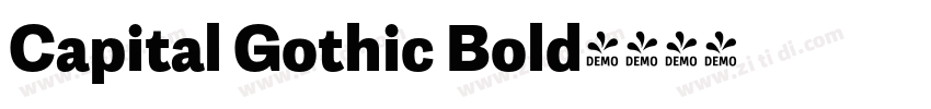 Capital Gothic Bold字体转换